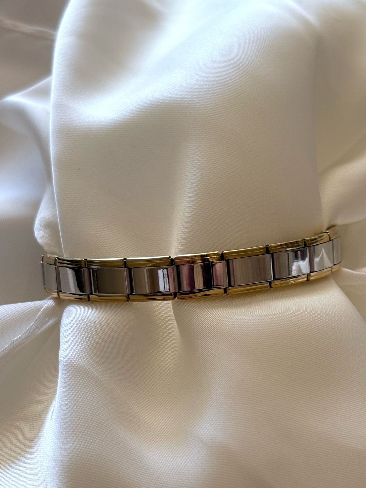 pulsera de acero inoxidable con amuleto italiano para hombre y mujer