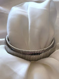 Pulsera elástica de diseño Simple para mujer y niña, brazalete duradero de acero inoxidable grande