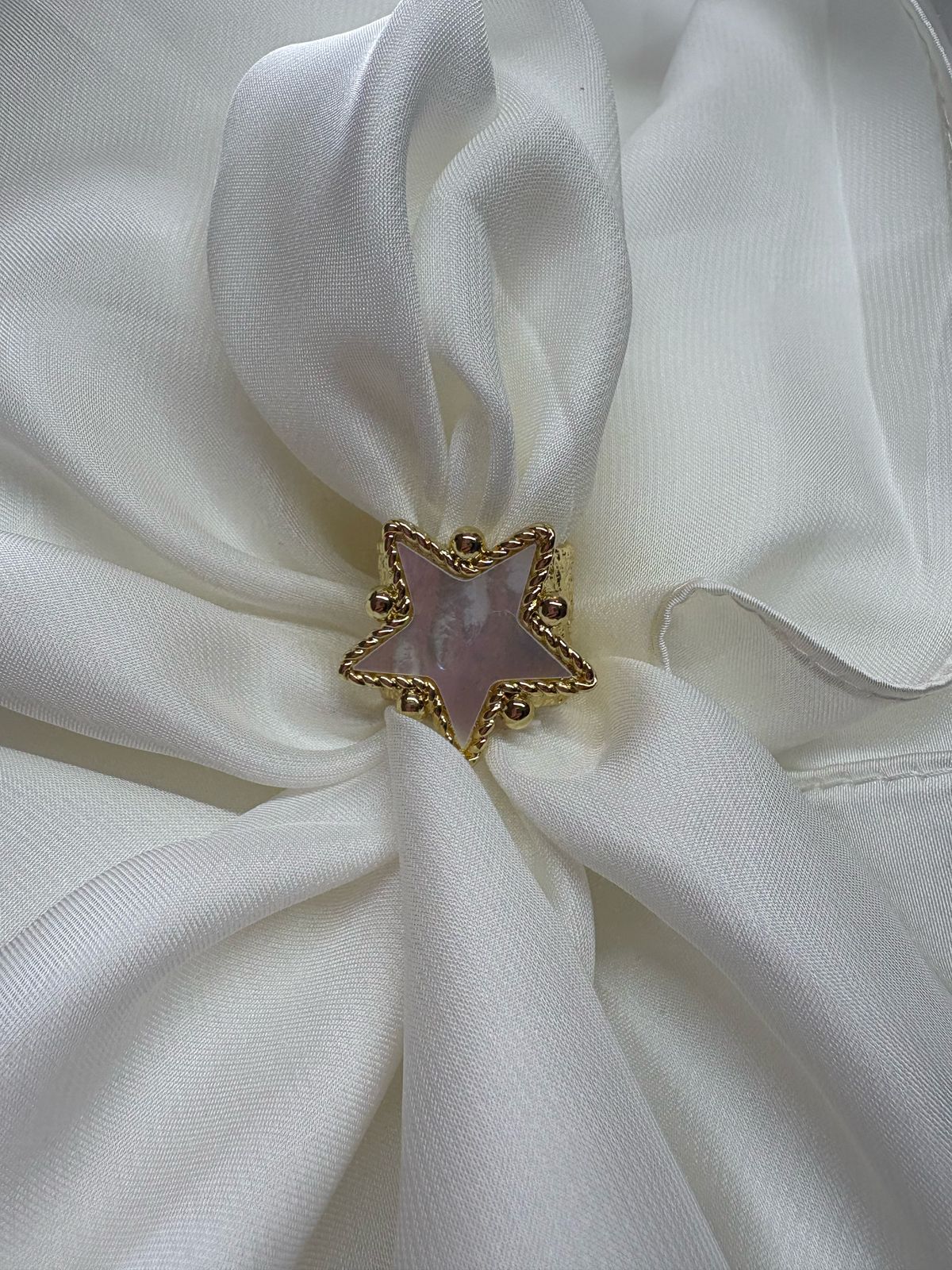 Anillos abiertos con forma de Estrella para mujer, diseño creativo, ajustable acero inoxidable